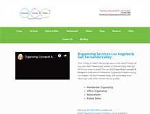 Tablet Screenshot of organizingconceptsanddesigns.com